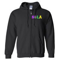 New Orleans Strong 2025 Nola Strong Support Fleur De Lis Full Zip Hoodie