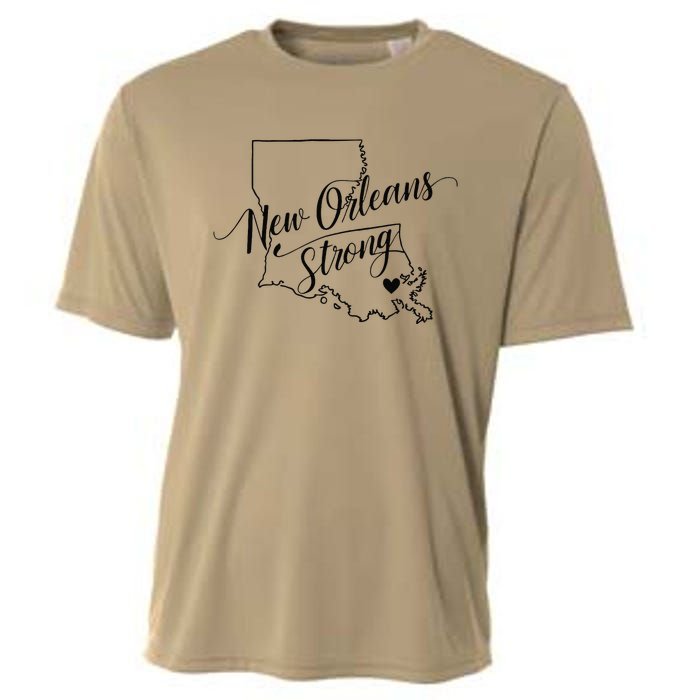 New Orleans Strong 2025 Nola Strong Support Louisiana Strong Cooling Performance Crew T-Shirt