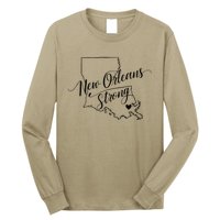 New Orleans Strong 2025 Nola Strong Support Louisiana Strong Long Sleeve Shirt