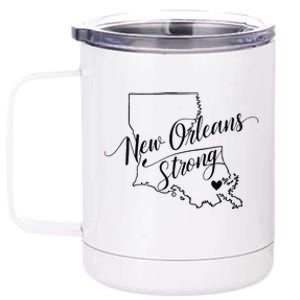 New Orleans Strong 2025 Nola Strong Support Louisiana Strong 12 oz Stainless Steel Tumbler Cup