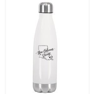 New Orleans Strong 2025 Nola Strong Support Louisiana Strong Stainless Steel Insulated Water Bottle