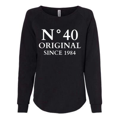 N°40 Original Since 1984 50th Birthday Party Gift Womens California Wash Sweatshirt