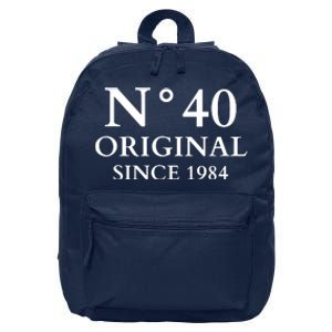 N°40 Original Since 1984 50th Birthday Party Gift 16 in Basic Backpack