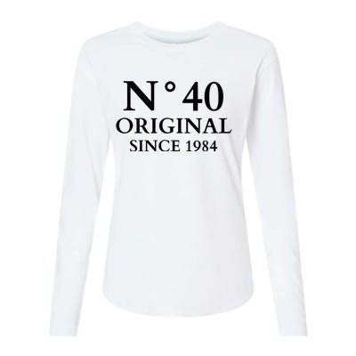 N°40 Original Since 1984 50th Birthday Party Gift Womens Cotton Relaxed Long Sleeve T-Shirt