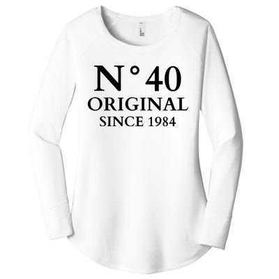 N°40 Original Since 1984 50th Birthday Party Gift Women's Perfect Tri Tunic Long Sleeve Shirt