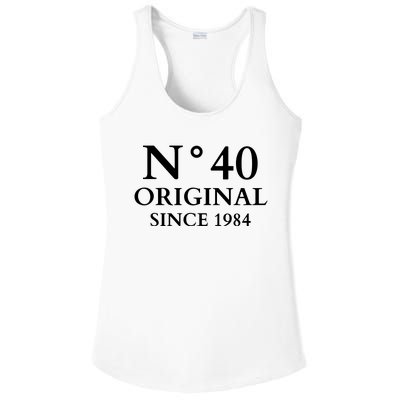 N°40 Original Since 1984 50th Birthday Party Gift Ladies PosiCharge Competitor Racerback Tank