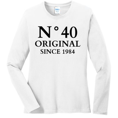 N°40 Original Since 1984 50th Birthday Party Gift Ladies Long Sleeve Shirt