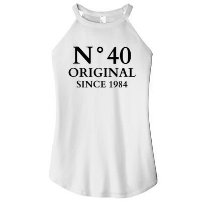 N°40 Original Since 1984 50th Birthday Party Gift Women’s Perfect Tri Rocker Tank