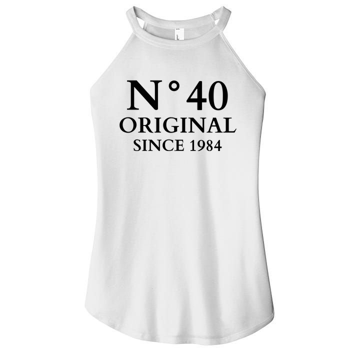 N°40 Original Since 1984 50th Birthday Party Gift Women’s Perfect Tri Rocker Tank