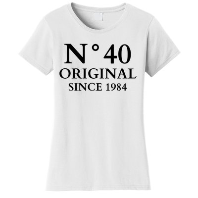 N°40 Original Since 1984 50th Birthday Party Gift Women's T-Shirt