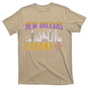 New Orleans Strong Nola 2025 Skyline We Stand Strong Love T-Shirt