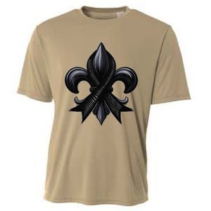 New Orleans Strong 2025 Nola Strong Support Fleurs De Lis Cooling Performance Crew T-Shirt