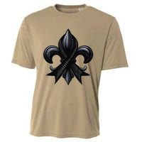 New Orleans Strong 2025 Nola Strong Support Fleurs De Lis Cooling Performance Crew T-Shirt