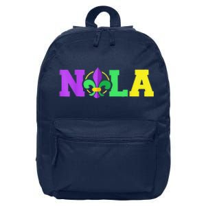 New Orleans Strong 2025 Nola Strong Support Fleur De Lis 16 in Basic Backpack