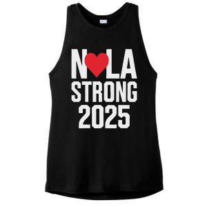 New Orleans Strong Ladies PosiCharge Tri-Blend Wicking Tank