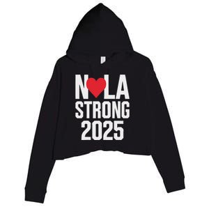 New Orleans Strong Crop Fleece Hoodie