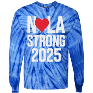 New Orleans Strong Tie-Dye Long Sleeve Shirt