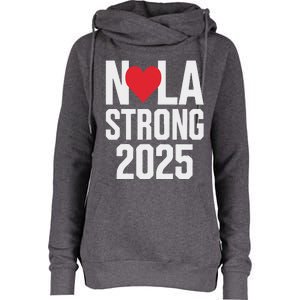 New Orleans Strong Womens Funnel Neck Pullover Hood