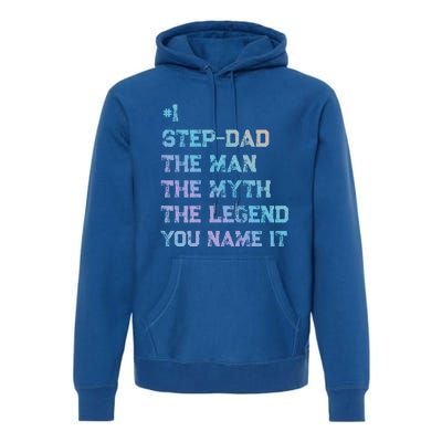 Number One Stepgiftdad The The Myth The Legend Gift Premium Hoodie