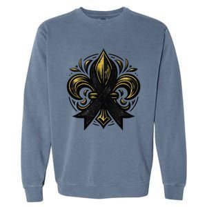 New Orleans Strong 2025 Nola Strong Support Fleur De Lis Garment-Dyed Sweatshirt