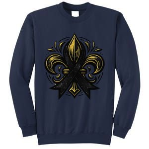 New Orleans Strong 2025 Nola Strong Support Fleur De Lis Sweatshirt