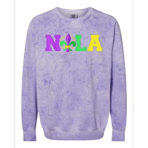 New Orleans Strong 2025 Nola Strong Colorblast Crewneck Sweatshirt