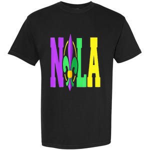 New Orleans Strong 2025 Nola Strong Support Fleur De Lis Garment-Dyed Heavyweight T-Shirt