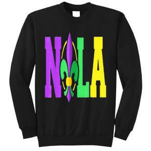 New Orleans Strong 2025 Nola Strong Support Fleur De Lis Sweatshirt