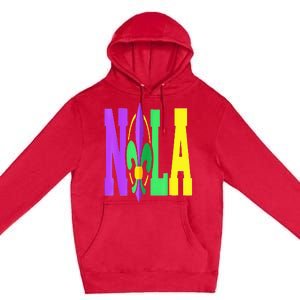 New Orleans Strong 2025 Nola Strong Support Fleur De Lis Premium Pullover Hoodie