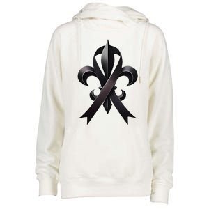 New Orleans Strong 2025 Nola Strong Support Womens Funnel Neck Pullover Hood