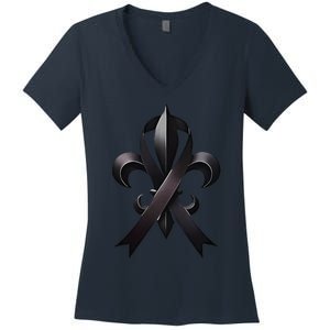 New Orleans Strong 2025 Nola Strong Support Women's V-Neck T-Shirt