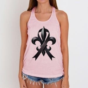 New Orleans Strong 2025 Nola Strong Support Women's Knotted Racerback Tank