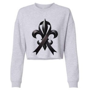 New Orleans Strong 2025 Nola Strong Support Cropped Pullover Crew