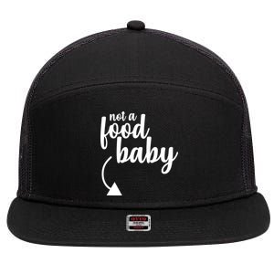 Not a Food Baby Surprise Thanksgiving Pregnancy 7 Panel Mesh Trucker Snapback Hat