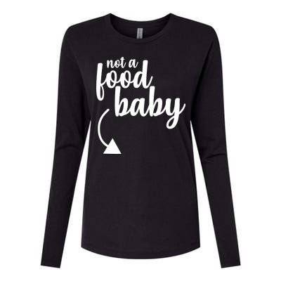 Not a Food Baby Surprise Thanksgiving Pregnancy Womens Cotton Relaxed Long Sleeve T-Shirt