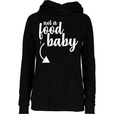 Not a Food Baby Surprise Thanksgiving Pregnancy Womens Funnel Neck Pullover Hood