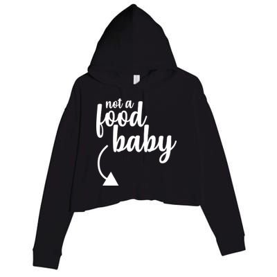 Not a Food Baby Surprise Thanksgiving Pregnancy Crop Fleece Hoodie