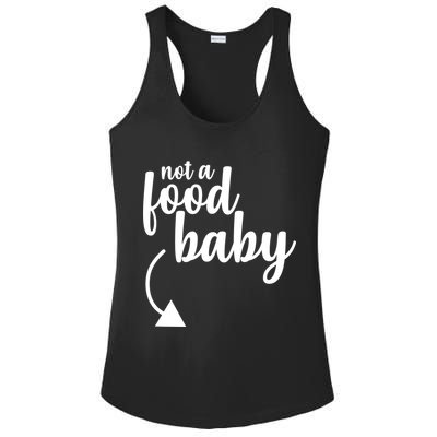 Not a Food Baby Surprise Thanksgiving Pregnancy Ladies PosiCharge Competitor Racerback Tank