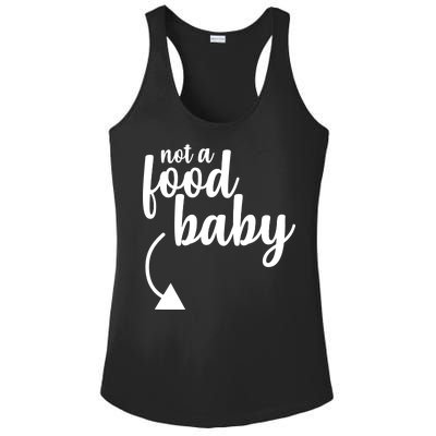 Not a Food Baby Surprise Thanksgiving Pregnancy Ladies PosiCharge Competitor Racerback Tank