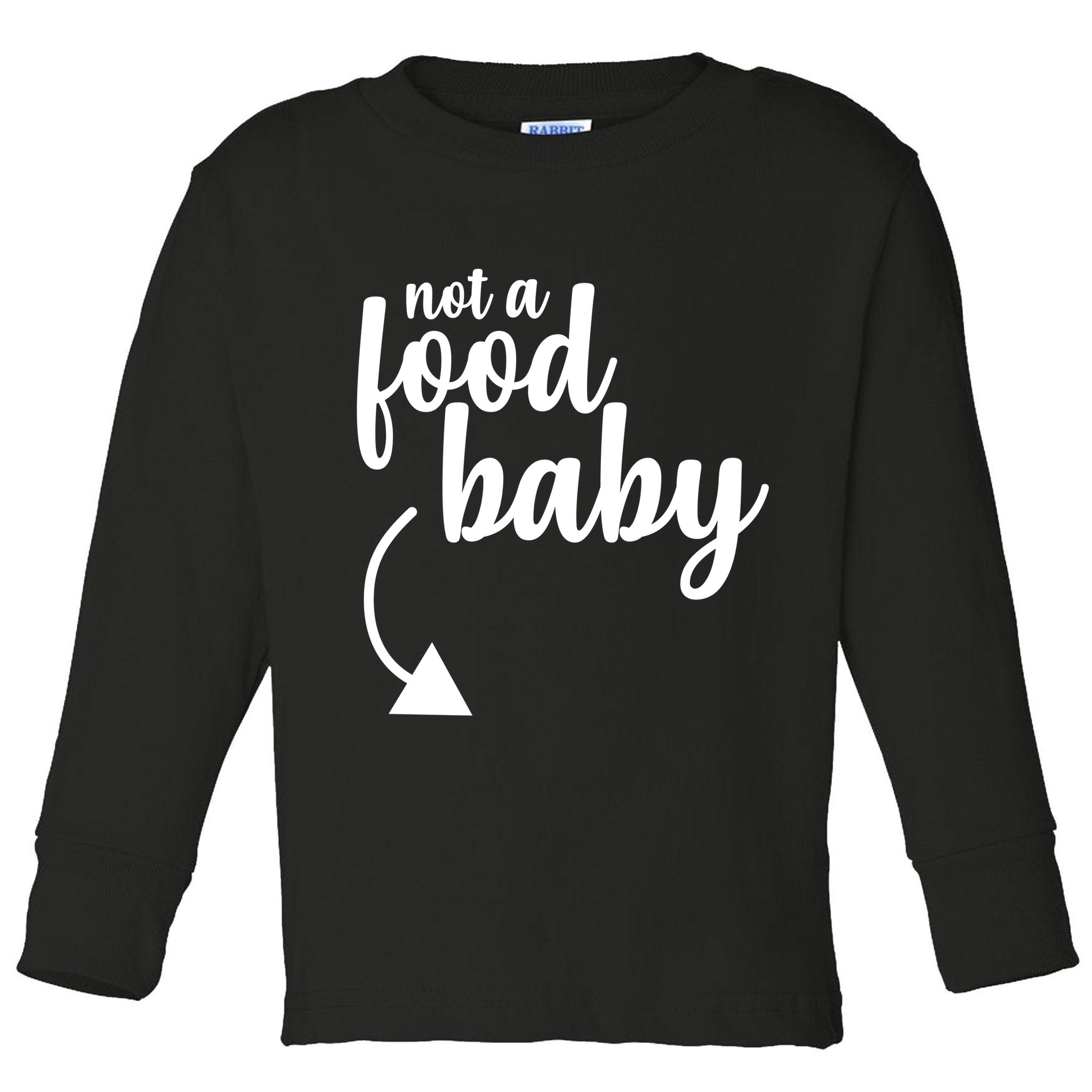 Not a Food Baby Surprise Thanksgiving Pregnancy Toddler Long Sleeve Shirt