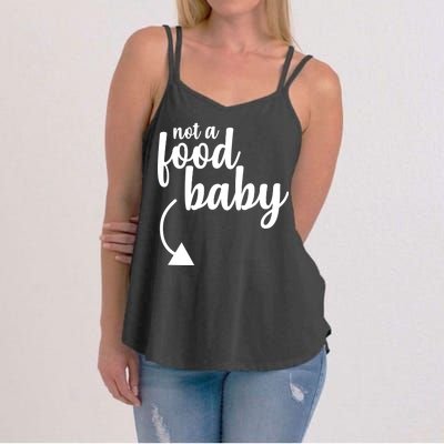 Not a Food Baby Surprise Thanksgiving Pregnancy Women's Strappy Tank