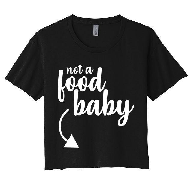 Not a Food Baby Surprise Thanksgiving Pregnancy Crop Top