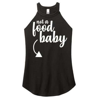 Not a Food Baby Surprise Thanksgiving Pregnancy Women's Perfect Tri Rocker Tank