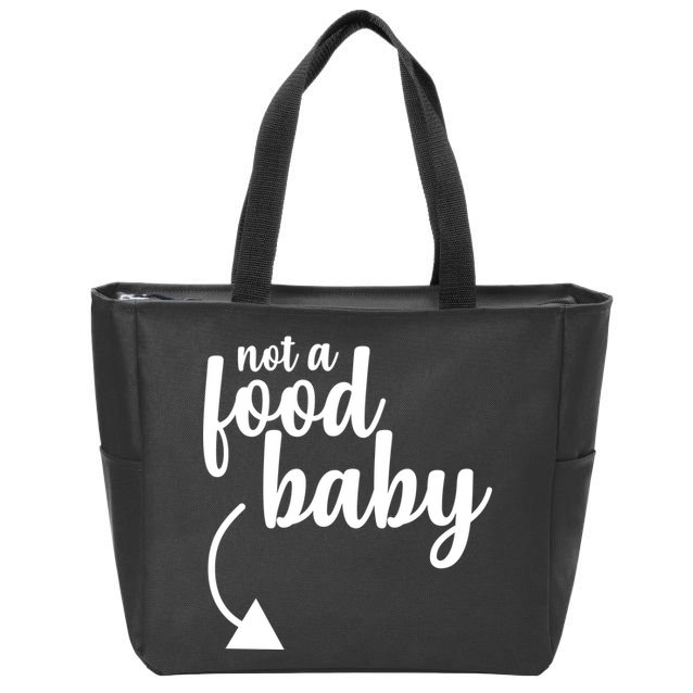 Not a Food Baby Surprise Thanksgiving Pregnancy Zip Tote Bag