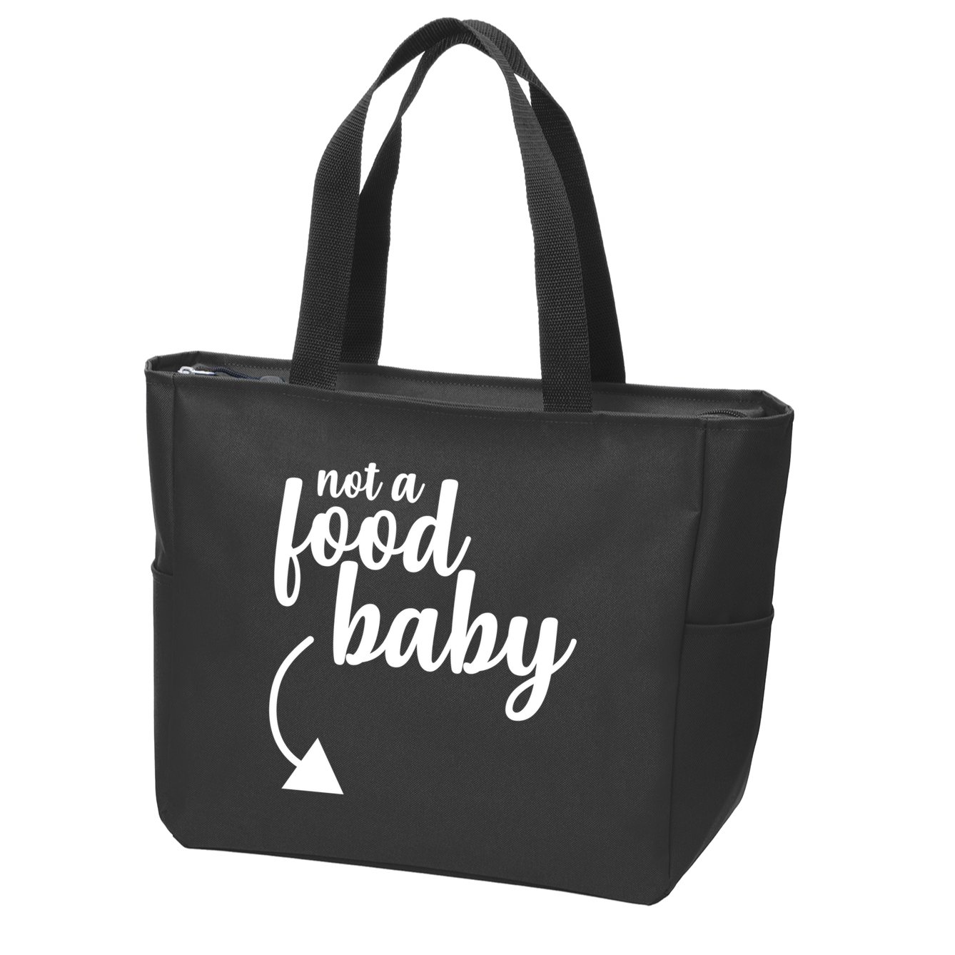 Not a Food Baby Surprise Thanksgiving Pregnancy Zip Tote Bag