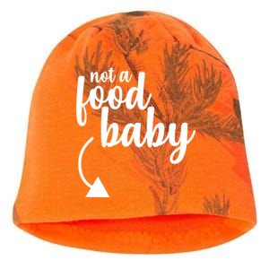 Not a Food Baby Surprise Thanksgiving Pregnancy Kati - Camo Knit Beanie