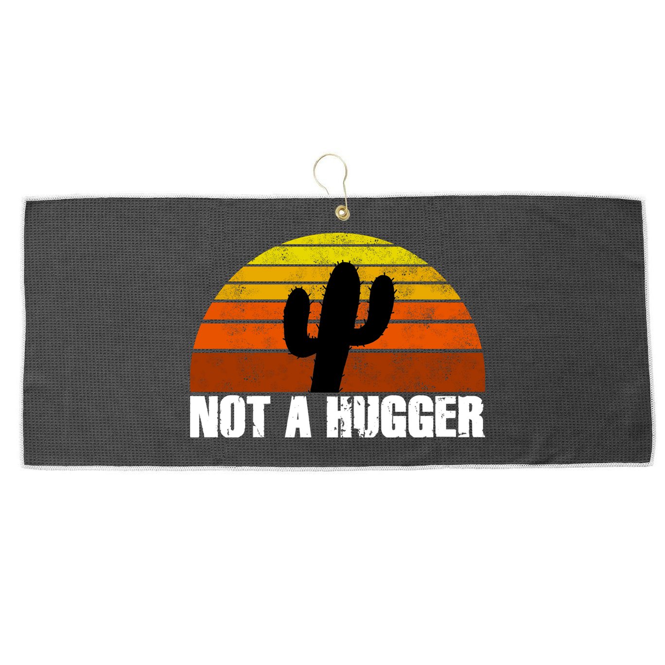Not A Hugger Large Microfiber Waffle Golf Towel