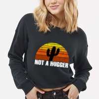 Not A Hugger Cropped Pullover Crew