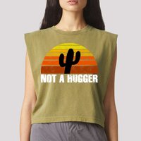 Not A Hugger Garment-Dyed Women's Muscle Tee