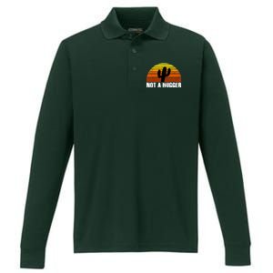 Not A Hugger Performance Long Sleeve Polo